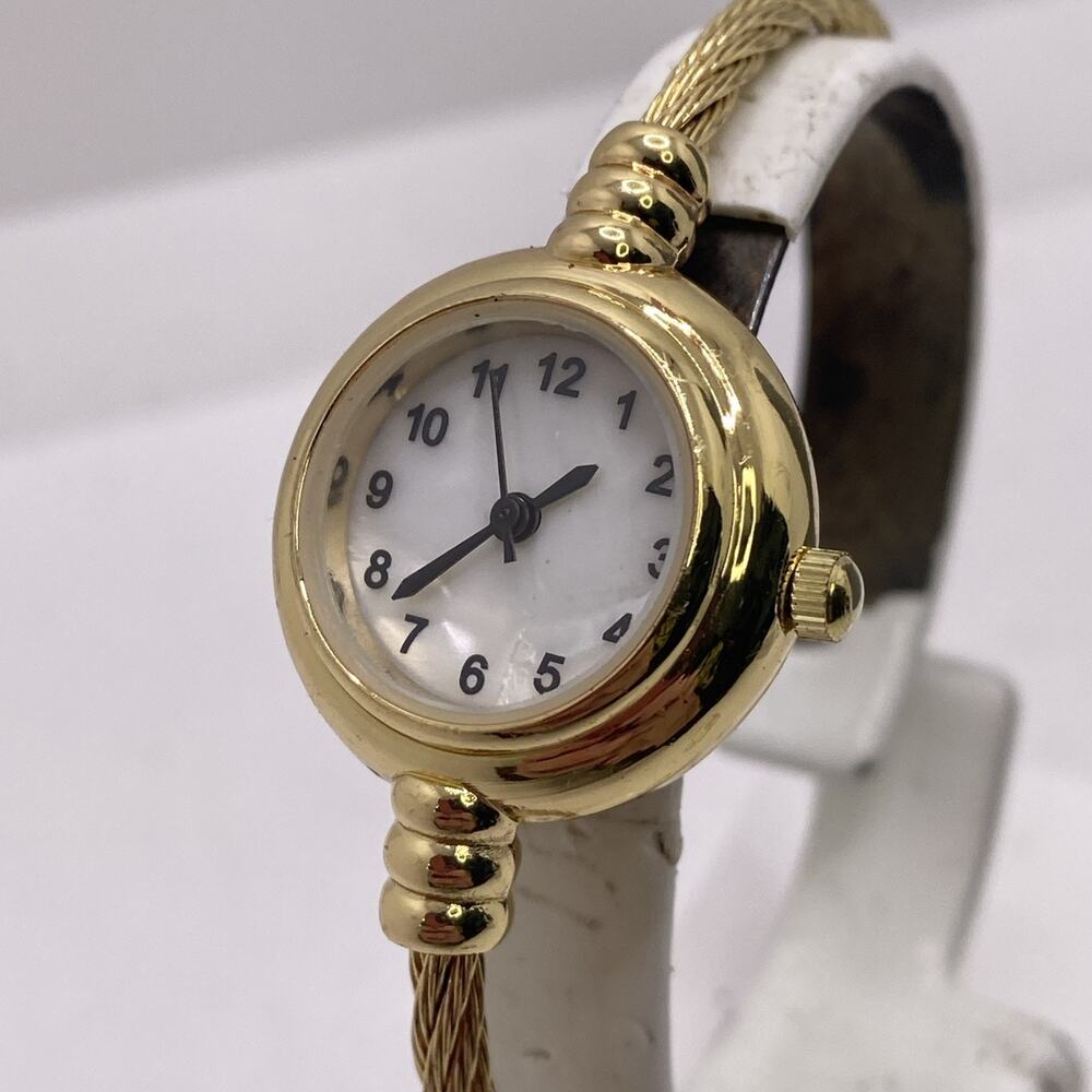 Vintage Geneva Cuff Bangle Watch Works New Battery